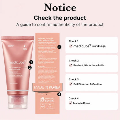 Medicube Collagen Overnight Wrapping Peel Off Facial Mask