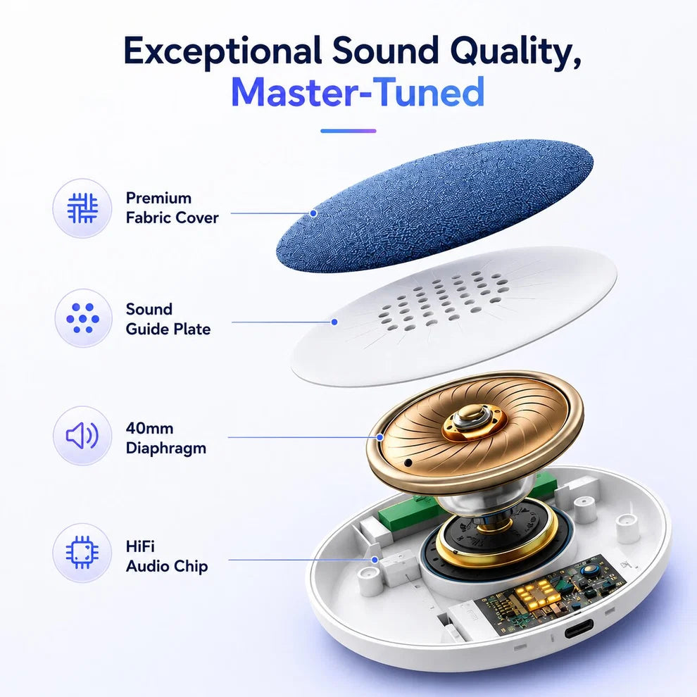 The PilloSync™ Bluetooth Portable Pillow Speaker
