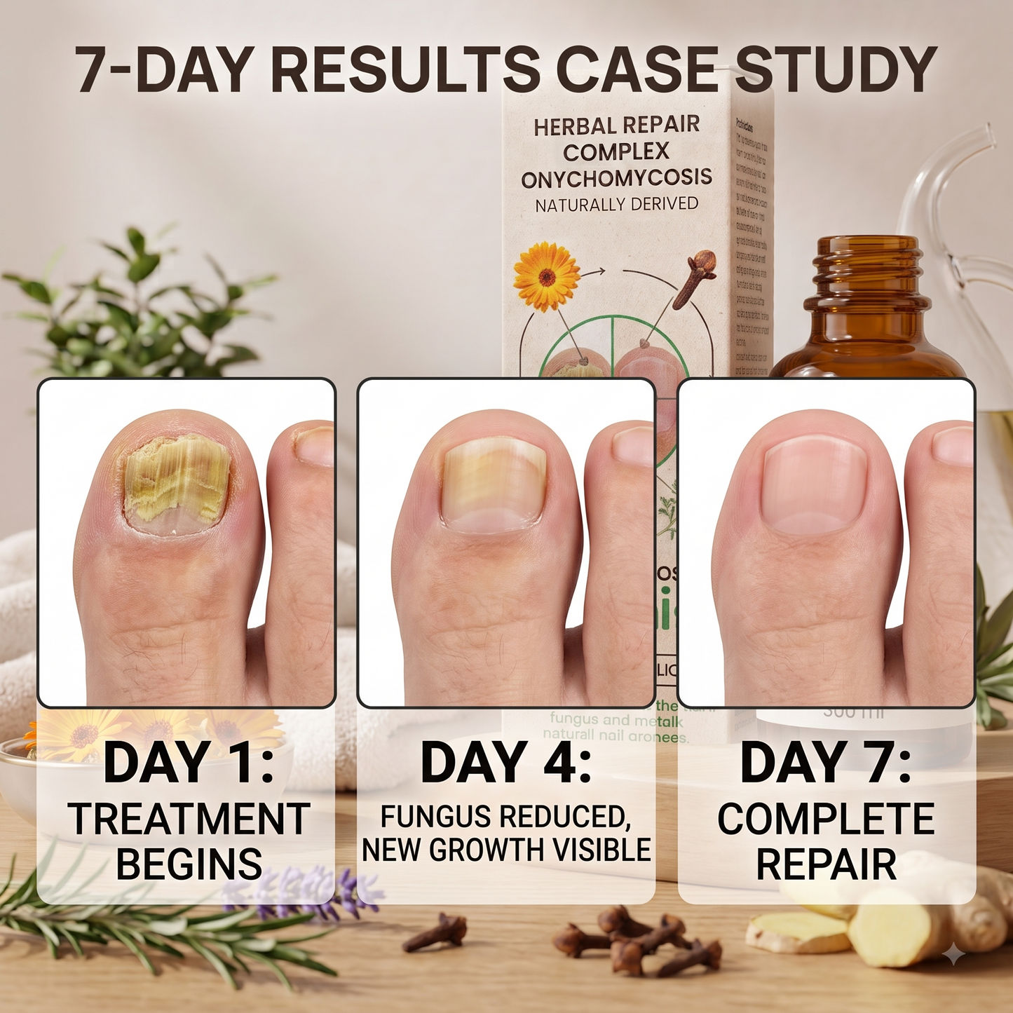 Onychomycosis Repair Bacteriostatic Liquid designed to treat fungal nail infections