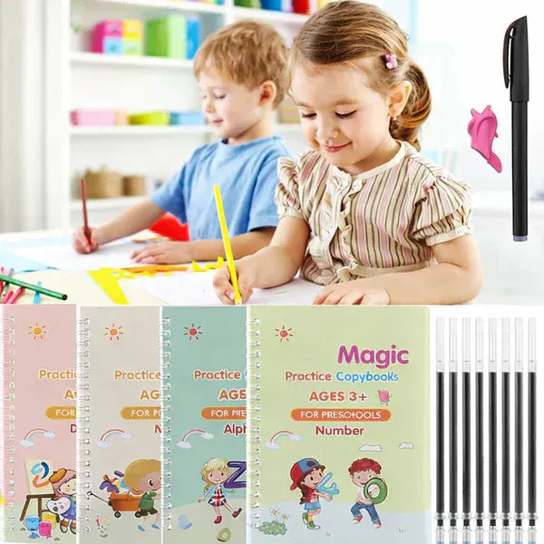 Magic Practice Copybook (4 Book + 10 Refill)
